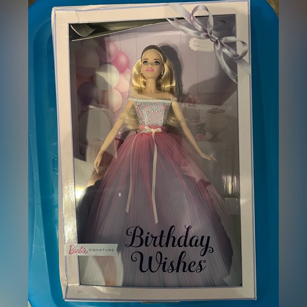 Mattel Barbie Signature BIRTHDAY WISHES Doll 2016 Doll Stand Incl NRFB NIB